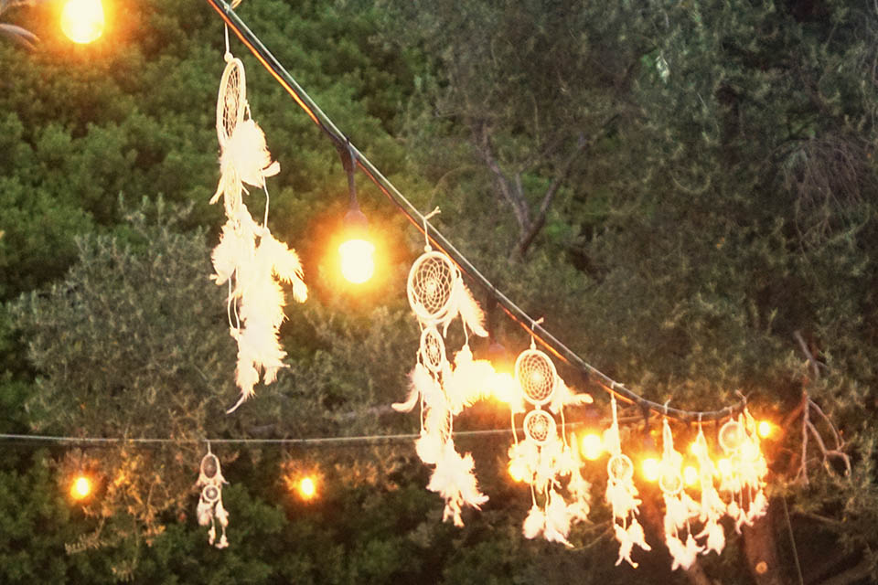 String Lighting for Traditional Wedding in Ikaria, Greece
