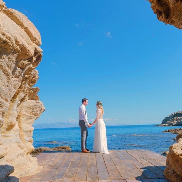 Modern Swiss Wedding in Mykonos | Isabelle & Sandro
