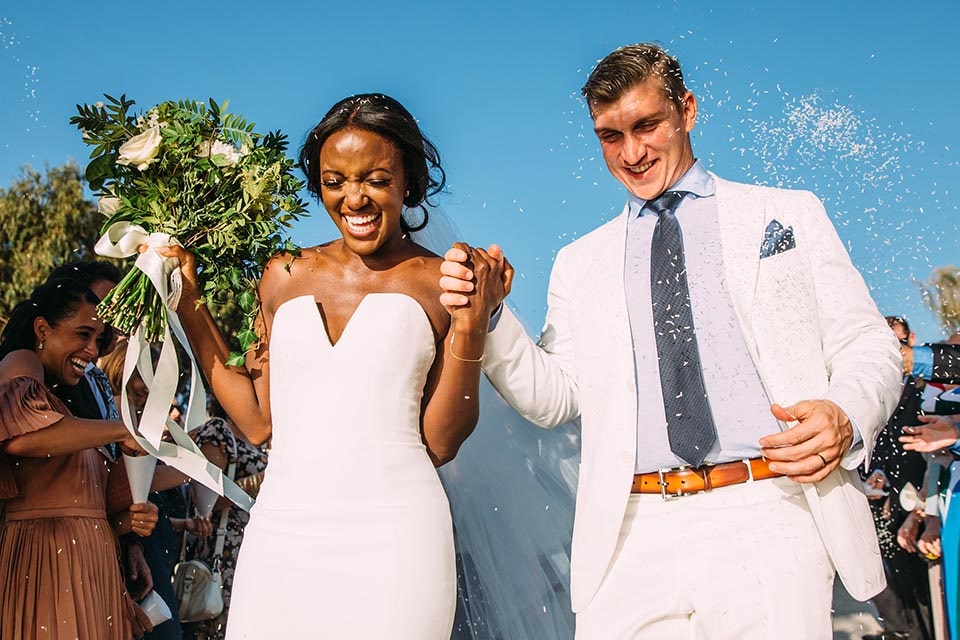 Superior American Wedding in Mykonos | Krys & Ted