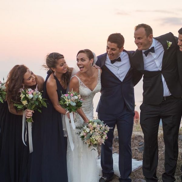 Lovely American Wedding in Santorini | Erin & Kirk