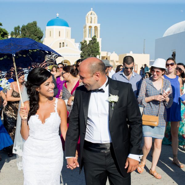 Arabic / Greek Destination Wedding in Santorini | Inji & Nick