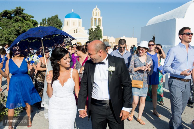 Arabic / Greek Destination Wedding in Santorini | Inji & Nick